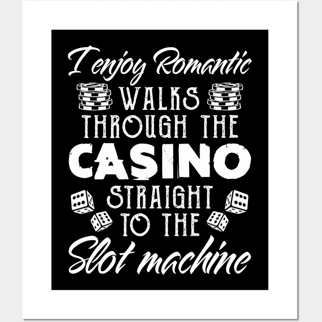 Romantic Walks Casino Slot Machine Design Wall Art by Xonmau